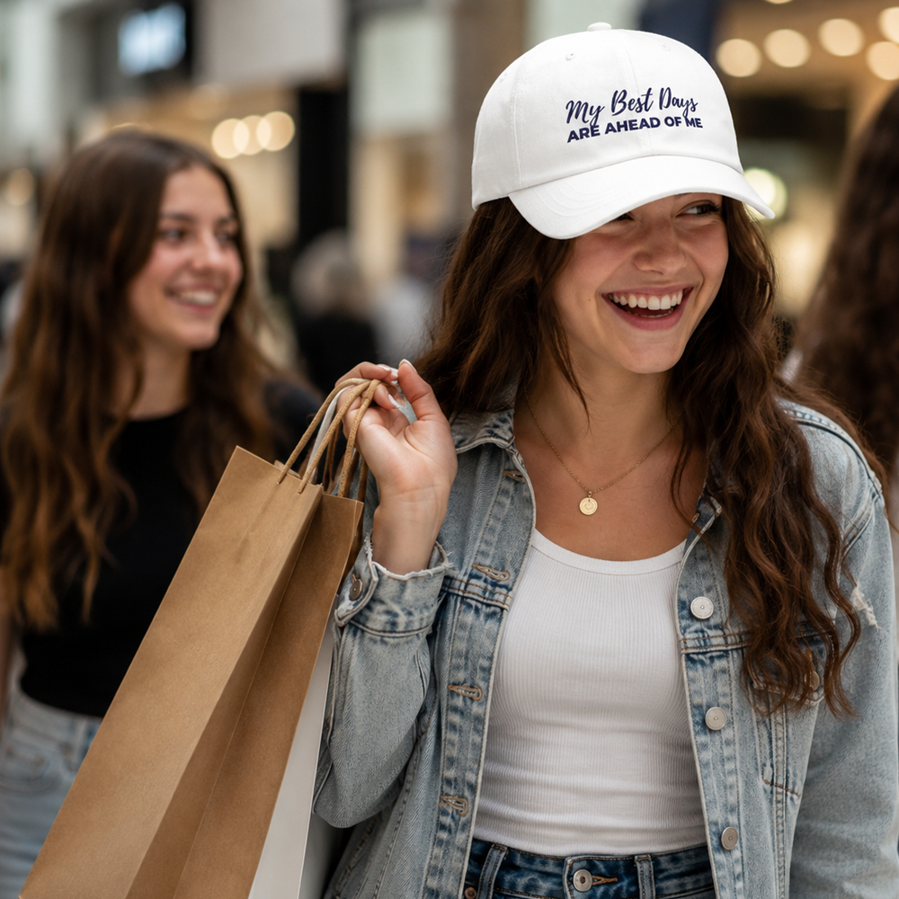 'My Best Days Are Ahead Of Me' - Positive Motivational Embroidered Baseball Hat - Image 5